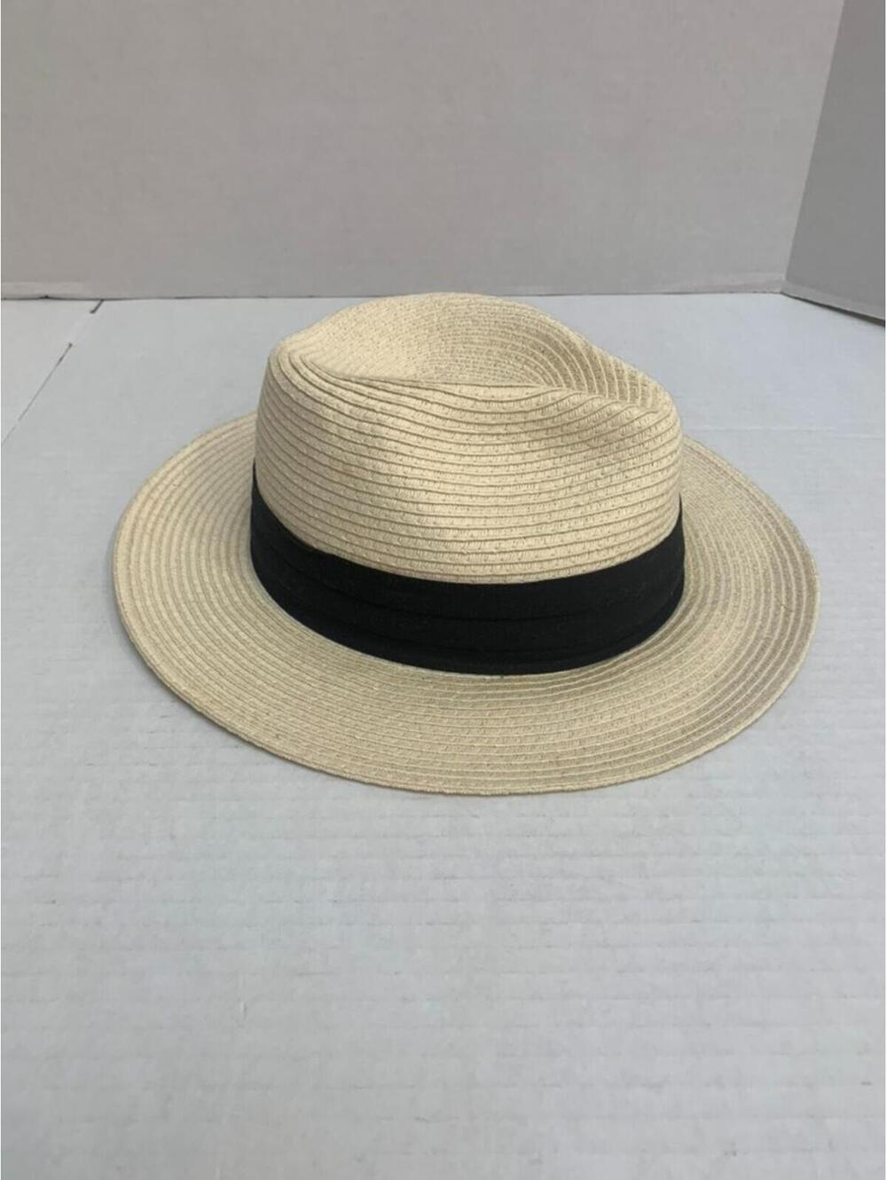 Dorfman Pacific Co. Scala Classic Panama Hat Cream with Black Band Large Straw